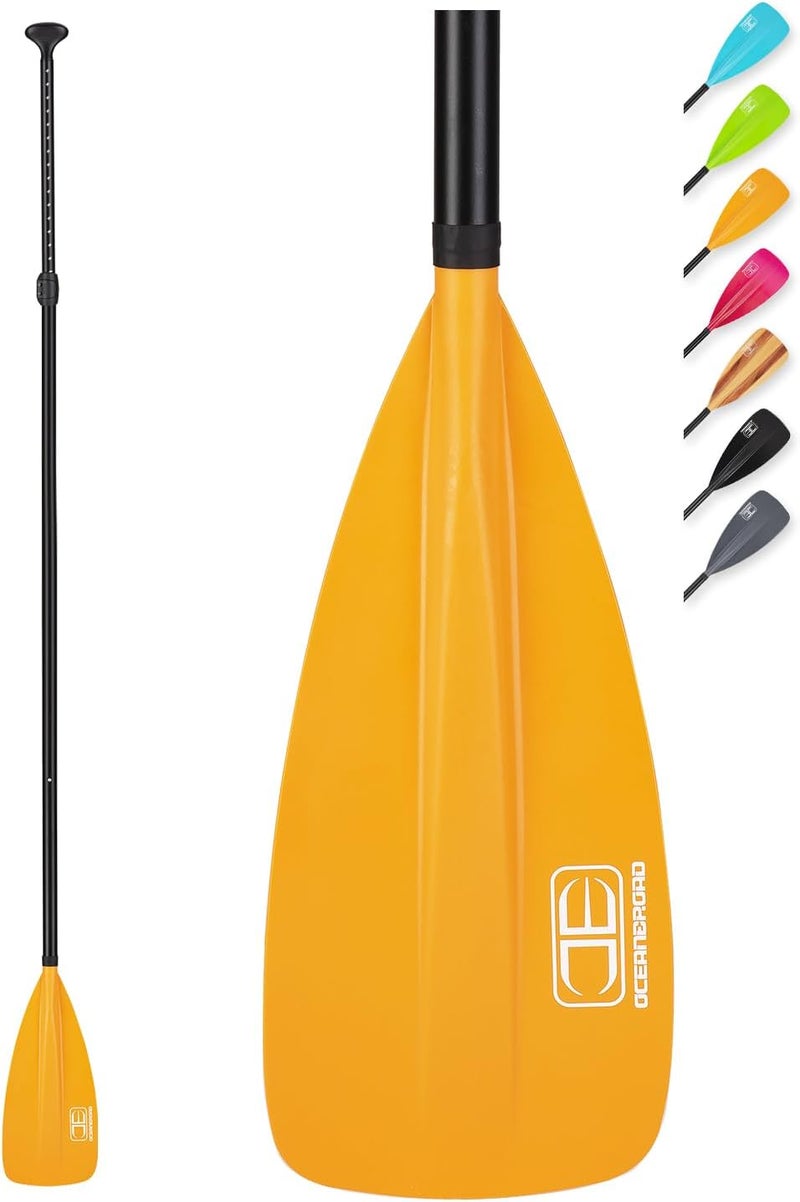 OCEANBROAD SUP Paddle - Adjustable Stand-Up Paddle for Paddleboard Kayak, Adjustable Aluminum Alloy Shaft with Reinforced Nylon Blades - Image 1